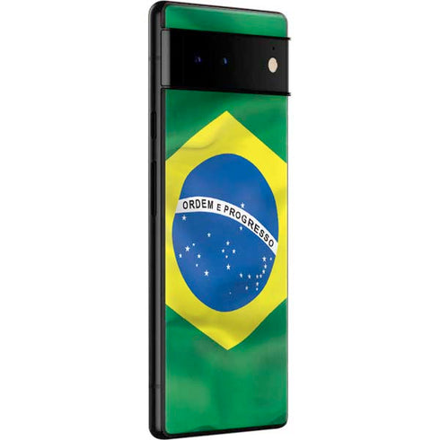 Brazil Flag Google Pixel 6 Skin